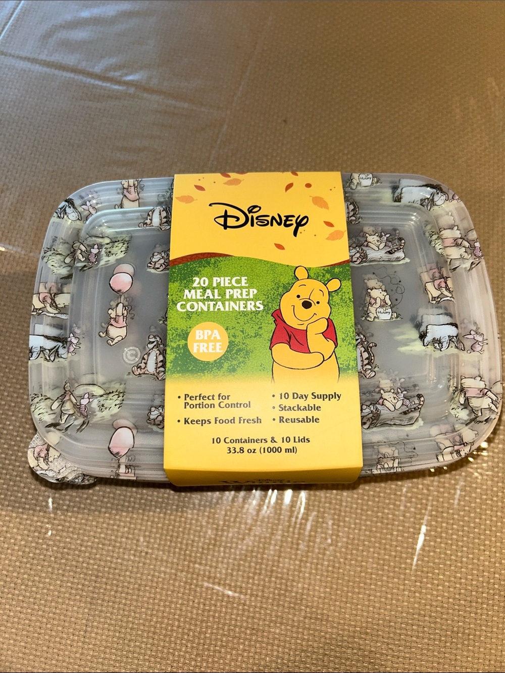 Winnie the Pooh and Friends 20-Piece Meal Prep Containers